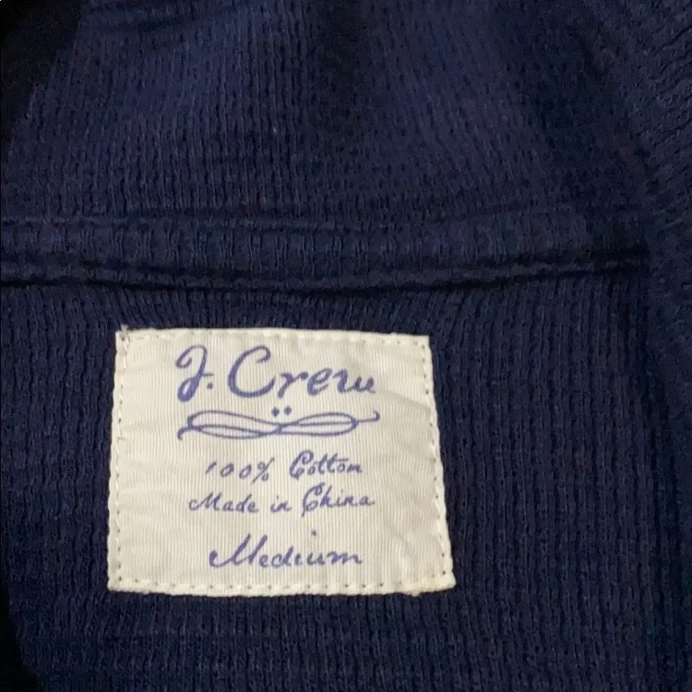 J.Crew‎ quarter zip pullover size M Cotton EUC